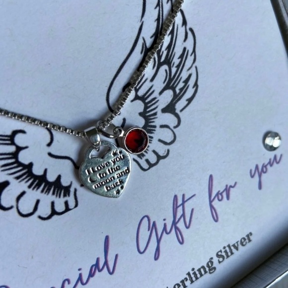 Love You Till The Moon and Back Charm Necklace❤️ - Picture 3 of 8
